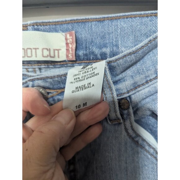 Levi's 315 Jeans Size 10M Womens Nouveau Boot Cut Mid Rise Faded Blue Denim - Picture 3 of 6